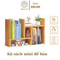 Kệ sách để bàn lắp ghép - Kệ sách thông minh đa năng để bàn 54cm x 20cm x 35 - Bảo Hành 6 Tháng