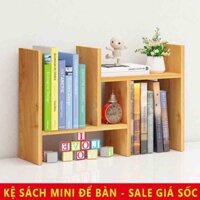 Kệ sách để bàn mini đa năng bằng gỗ, đẹp giá cực rẻ, hàng tự lắp ráp thông minh tiện dụng MBS12239