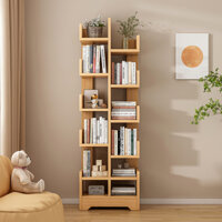 Kệ sách để sàn hình cây 11 tầng có hộc để đồ bàn làm việc phong cách hiện đại decor phòng IGA- GP66