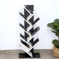 Kệ sách để sàn hình cây xương cá IGA decor phòng bàn làm việc kiểu hàn- GP03