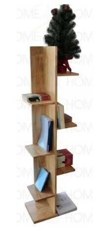 Kệ sách đứng trang trí gỗ cao su KSG32