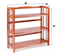 KỆ SÁCH GỖ 3 TẦNG 90CM