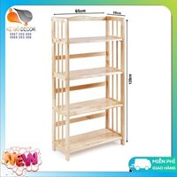 Kệ Sách Gỗ 4 Tầng Rộng 65cm Hàng Xuất Khẩu Chất Lượng Cao
