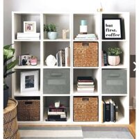 Kệ sách gỗ 4 tầng tổ ong đa năng đa tầng nhiều công dụng màu Trắng