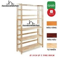 Kệ sách gỗ 5 tầng 100cm