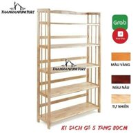 Kệ sách gỗ 5 tầng 80cm