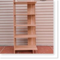 Kệ Sách Gỗ 5 Tầng - Kệ gỗ góc tường