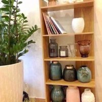 Kệ sách gỗ 5 tầng kệ góc tường đa dụng , giá tốt nhất 2023