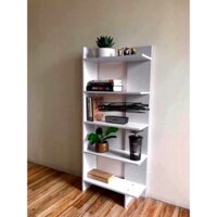 Kệ sách gỗ 5 tầng - Kệ góc tường đa năng