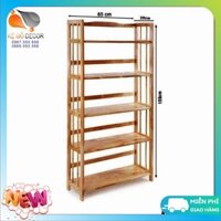 Kệ Sách Gỗ 5 Tầng Kích Thước Rộng 40cm , 50cm, 65cm, 80cm Gỗ Tự nhiên Xuất Khẩu