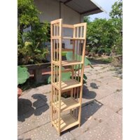 Kệ sách gỗ cao su 5 tầng 38cm