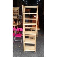 Kệ Sách Gỗ Cao Su Sơn PU 5 Tầng Rộng 40cm