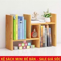 Kệ sách gỗ để bàn. Kích thước 70x20x38 cm. Gỗ MDF phủ Melamine cao cấp. Khoan sẵn lỗ, lắp ráp dễ dàng