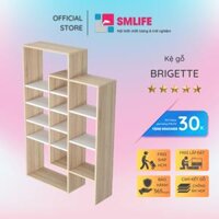 Kệ sách gỗ hiện đại SMLIFE Brigette  Gỗ MDF dày 17mm chống ẩm  D103xR28xC172cm