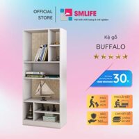 Kệ sách gỗ hiện đại SMLIFE Buffalo  Gỗ MDF dày 17mm chống ẩm  D55xR23xC145cm