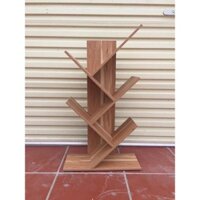 Kệ sách gỗ hình xương cá 5 tầng. Kệ gỗ nội thất. Cao 80cm, rộng 40cm, sâu 20cm Gỗ MDF phủ Melatium cao cấp