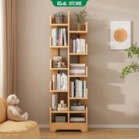 Kệ sách gỗ IGA hình cây 11 tầng gỗ mdf phủ melamin - Gp66