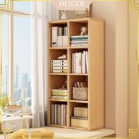 Kệ sách gỗ màu trắng, Kệ sách sàn kệ tổ ong trang trí , thương hiệu BAIZAN - BZ2302