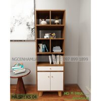 Kệ sách gỗ MDF chống ẩm KS04 1411x600x300 mm