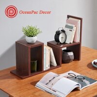Kệ Sách Gỗ Mini Lắp Ghép Để Bàn Học OceanPac đơn giản mà đẹp (MS:031)