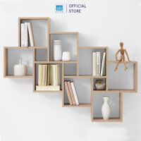 Kệ Sách Gỗ Ô Vuông Cube Tinh Tế SIB Decor KT212