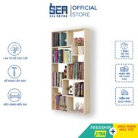 Kệ sách gỗ SEADECOR gỗ MDF cao cấp siêu bền chống nước, mối mọt thiết đa tầng hình chữ U thông minh