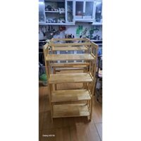 KỆ SÁCH GỖ THÔNG 4 TẦNG 65cm