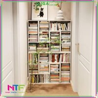 Kệ sách gỗ thông minh lắp ghép tùy chỉnh đa năng thương hiệu NTF-252