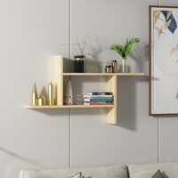 KỆ SÁCH GỖ TREO TƯỜNG HÌNH CHỮ NHẬT