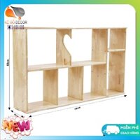 Kệ Sách Gỗ Treo Tường Rộng 1m Hàng Xuất Khẩu Chất Lượng Cao