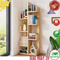 Kệ sách gỗ xương rồng gỗ MDF cao cấp, chống mối mọt l Kệ gỗ xương rồng đựng sách 8 ngăn, Sâu 20cm, Cao 120cm, Rộng 50cm