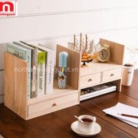 Kệ sách, kệ gỗ để bàn làm việc, bàn văn phòng KS010