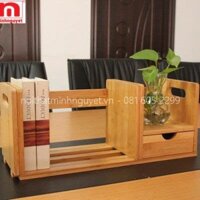 Kệ sách, kệ gỗ để bàn làm việc, bàn văn phòng KS012