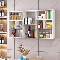 Kệ sách kệ gỗ treo tường gỗ MDF nhập khẩu cao cấp mang phong cách hiện đại tối giản