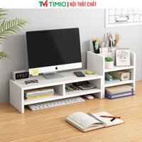 Kệ sách kệ máy tính để bàn làm việc kệ trang trí thương hiệu TIMIO - TP184