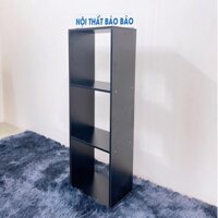 Kệ sách màu đen kệ 3 tầng đa năng theo phong cách Bắc Âu
