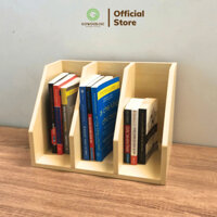 Kệ sách mini để bàn làm việc, giá sách gỗ để bàn học cao cấp 2 ngăn/3 ngăn | GOWOOD DECOR