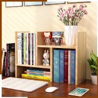 Kệ Sách Mini, Giá Để Sách, Tài Liệu Văn Phòng Trên Bàn Làm Việc Bằng Gỗ , Trang Trí Bàn Làm Việc Siêu Tiện Dụng - Vân Gỗ