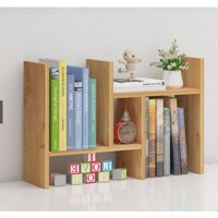 Kệ Sách Mini, Giá Để Sách, Tài Liệu Văn Phòng Trên Bàn Làm Việc Bằng Gỗ , Trang Trí Bàn Làm Việc Siêu Tiện Dụng - NGẪU NHIÊN