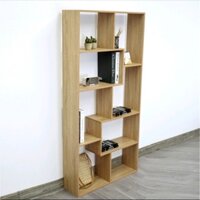 Kệ sách nhiều ngăn. Kệ gỗ nội thất chữ U. C130 x R60 x S17cm. Gỗ MDF phủ Melatium cao cấp. Lắp ráp dễ dàng