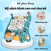 Kệ sách nhựa cho bé,kệ sách trẻ em,kệ sách hình con voi