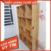 kệ sách pallet gỗ thông, sơn pu phủ bóng kích thước 1,5x1m  Binh dương