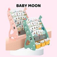 Kệ Sách Trẻ Em Hình Con Voi Chất Liệu Nhựa HPPE Thiết Kế Nhiều Tầng Tiết Kiệm Không Gian Học Tập Cho Bé