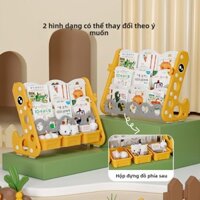 Kệ sách trẻ em Kệ sách cho bé Giá sách gia đình Hoàn thiện từ sàn đến trần Kệ sách hình ảnh nhiều lớp dành cho trẻ em