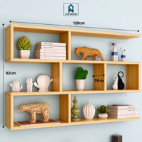 Kệ Sách Treo Tường 3 Tầng -4 Tầng Gỗ MDF 17LY Chống Ẩm - KT02