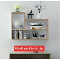 Kệ sách treo tường chữ L,giá sách decor trang trí phòng khách
