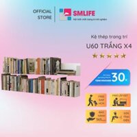 Kệ sách treo tường chữ U60 Set 4 - Trắng