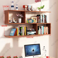 Kệ sách treo tường gỗ MDF nhập khẩu cao cấp nhỏ gọn tinh tế làm đẹp không gian sống