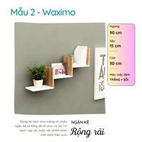 Kệ Sách Treo Tường Gỗ Phong Cách Hiện Đại Thương Hiệu SMLIFE Nhiều mẫu, có thể đổi Size và màu sắc - Mẫu 2 - Waximo