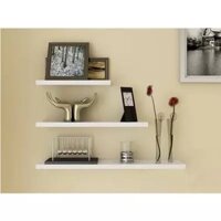 Kệ sách treo tường màu trắng bằng gỗ